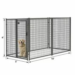 Master Paws 6' H X 5' W Commercial Grade Welded Wire Kennel Panel -Master Paws Sales Store 1711695 P ALT4