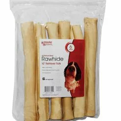 Master PawsÂ® 10" Rawhide Retriever Roll Dog Chews - 6 Ct