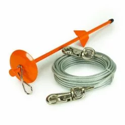 Master PawsÂ® 30' Dog Tie-Out With Dome Stake - X-Large