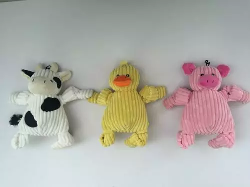 Master Paws® Plush Dog Toy With 5 Squeakers - Assorted Colors 1 Master Paws® Plush Dog Toy With 5 Squeakers - Assorted Colors