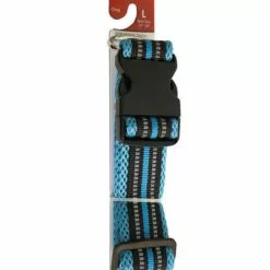 Master PawsÂ® Adjustable Blue Mesh Dog Collar - Large
