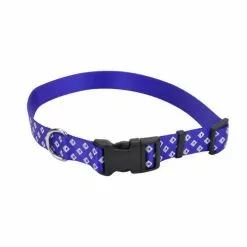 Master PawsÂ® Blue Reflective Adjustable Dog Collar - Small
