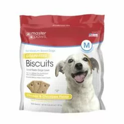 Master PawsÂ® Grain-Free Oven-Baked Chicken & Chickpea Biscuit Dog Treats - 64 Oz
