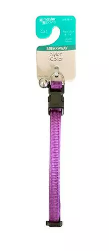 Master Paws® 3/8" Adjustable Purple Snag-Proof Cat Collar 1 Master Paws® 3/8" Adjustable Purple Snag-Proof Cat Collar