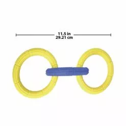 Master PawsÂ® Diamond Grip 3-Ring Tug Dog Toy - 11.5" -Master Paws Sales Store 575514 3