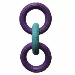 Master PawsÂ® Diamond Grip 3-Ring Tug Dog Toy - 7.5"