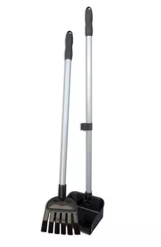 Master Pawsâ„¢ 37" Hinge Tray & Rake Pet Waste Scooper 1 Master Pawsâ„¢ 37" Hinge Tray & Rake Pet Waste Scooper -Master Paws Sales Store 70014 MasterPaws trayandrake